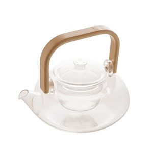 Chaleira De Vidro Borossilicato Com Alça De Bambu 800ml 28860 - Wolff