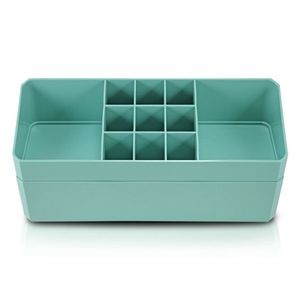 Organizador De Maquiagem, Porta Jóias De 2 Andares Linha Loft Black Friday Turquesa