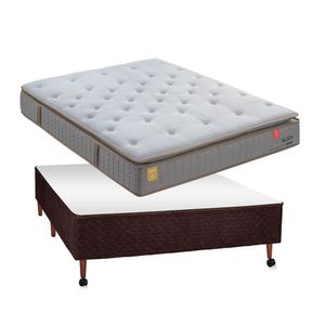 Conjunto Pikolin Bloom Box Castor Marrom Casal 138x188x70cm