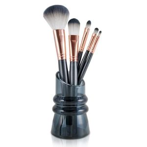 Kit Com 5 Pincéis Com Suporte Jacki Design Cinza
