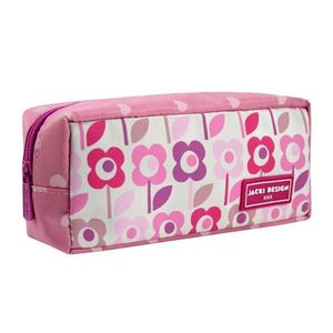 Estojo Tamanho Pequeno Rosa Sapeka Jacki Design Fúcsia Escuro - Floral Rosa Mochila