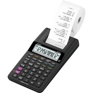 Calculadora Com Bobina Casio Hr-8rc-we-b-dc 12 Dígitos Preta