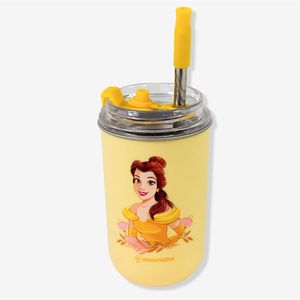 Copo Neo Com Canudo Bela - Disney