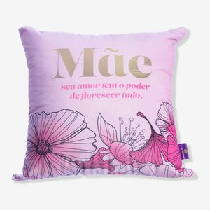Almofada 40x40 Mãe Floral Zonacriativa