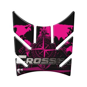 Protetor Tanque Moto Yamaha Crosser Lander Xtz 250 Rosa Azul