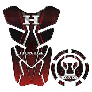Kit Protetor Tanque Adesivo Moto Honda Acima 2018 Vermelho Preto Vermelho