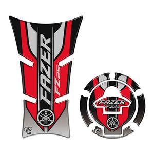 Kit Protetor Tanque E Bocal Adesivo Moto Yamaha Fz25 2023-2024 Vermelho Vermelho
