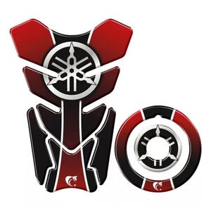 Kit Adesivo Protetor Tanque E Bocal Moto Yamaha Diapasão Vermelho 1