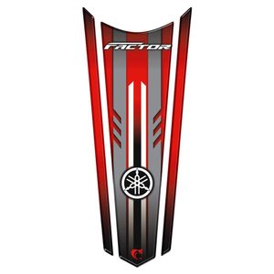 Adesivo Faixa Gravata Resinado Tanque Moto Factor Vermelho
