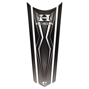 Adesivo Faixa Gravata Tanque Moto Resinado Honda Preto Preto