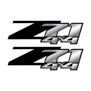 Par De Adesivos Chevrolet Z71 S10 Lateral Preto
