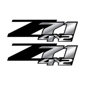 Par De Adesivos Chevrolet Z71 S10 Lateral Preto
