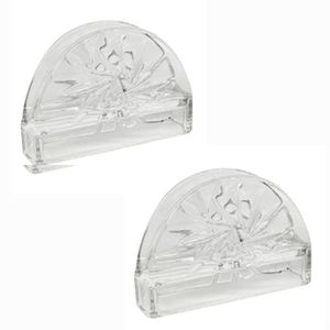 Jogo Porta Guardanapo De Mesa Cristal Vidro