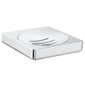 Kit Com 2 Saboneteira Quadrada Tempo Roca Cromado