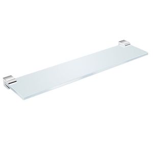 Kit Com 2 Praleteira De Acrílico 60cm Tempo Roca Cromado