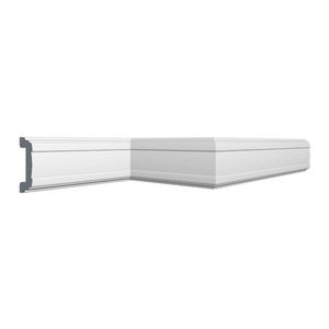 Kit Com 10 Barras Roda Meio Cw13 Perfil De Poliestireno Linha Homestar 20m Branco