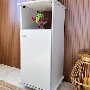 Balcão Bebedouro 1 Porta Com Nicho Decorativo Branco