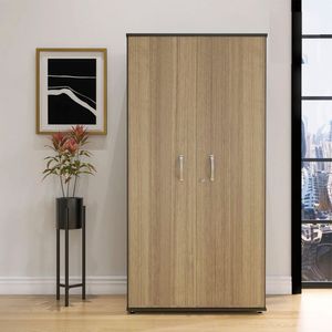 Armário Alto 02 Portas Pivotante Aa1600mx-31 Preto Naturalle