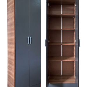 Armário Multiuso 2 Portas 5 Prateleiras Branco