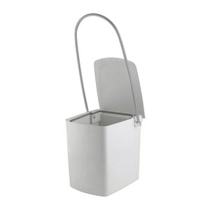 Lixeira Para Banheiro Com Alça Longa 116 Silver