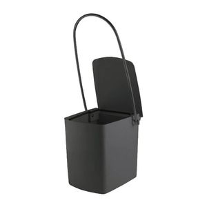 Lixeira Para Banheiro Com Alça Longa 115 Preto