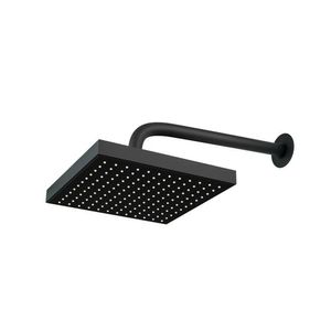 Kit 3 Chuveiros Quadrado Articulado Luxo Preto