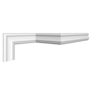 Kit Com 15 Barras Roda Meio I60 Perfil De Poliestireno Homestar 30m Branco