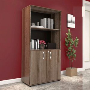 Armario Misto 02 Portas Pivotante Am1600mx-33 Walnut