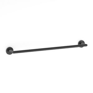 Kit Com 3 Toalheiro De Barra 600mm New City Preto Matte
