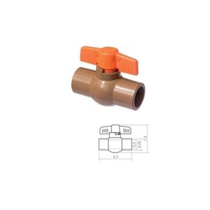 Kit 2 Registros Esfera 32mm Cartela Civitt Marrom