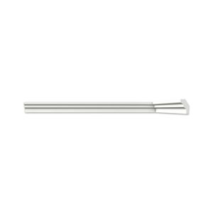 Kit Com 15 Barras Roda Teto Perfil De Poliestireno S25 Homestar 30m Branco