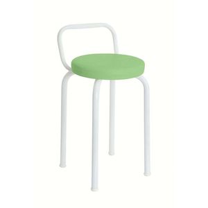Banco Baixo Premium 47 Cm Para Cozinha Verde Branco