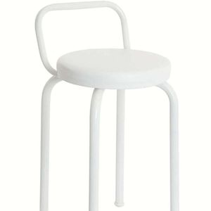 Banco Baixo Premium 47 Cm Para Cozinha Branco
