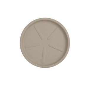 Prato De Vaso Redondo 22x3 Cm Cor 11 - Granito Areia