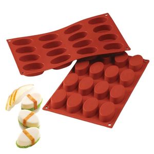 Forma 16 Moldes Sushi Gunkan Sobremesa Silicone Silikomart