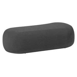 Puff Itália 180cm Sala Escritorio Luxo Linho Cinza