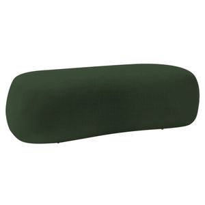 Puff Itália 120cm Sala Escritorio Luxo Linho Verde