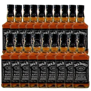 Kit 19 Whisky Jack Daniel\'s Old No.1 Original 375ml Uísque Padrinhos Casamento