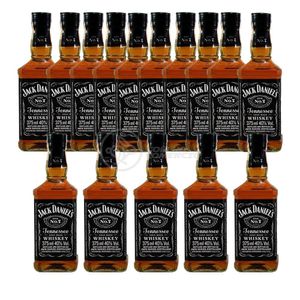 Kit 15 Whisky Jack Daniel\'s Old No.1 Original 375ml Uísque Padrinhos Casamento