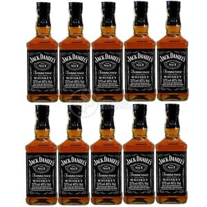 Kit 10 Whisky Jack Daniel's Old No.1 Original 375ml Uísque Padrinhos Casamento