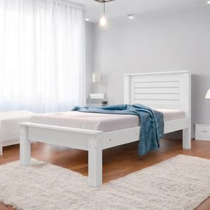 Cama Solteiro Confortável E Moderna Luz Branca
