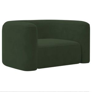 Poltrona Decorativa Sala De Estar Recepção Melina Linho Adj Decor Verde