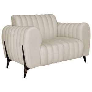 Poltrona Decorativa Zurique Sintético Bege
