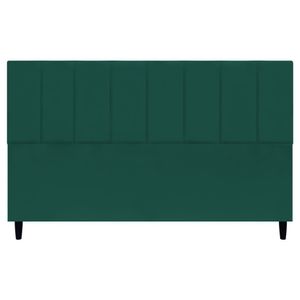 Cabeceira Decorativa Classic Para Cama King 195 Cm Suede Verde Suede
