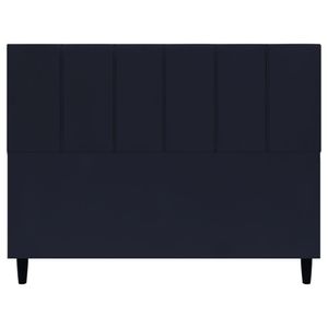 Cabeceira Decorativa Classic Para Cama Queen 160 Cm Suede Preto Suede