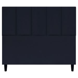 Cabeceira Decorativa Classic Para Cama De Casal 140 Cm Suede Preto Suede