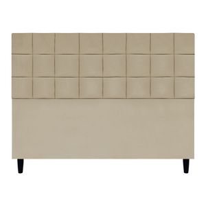 Cabeceira Decorativa Florem Para Cama De Queen 160 Cm Nude Suede