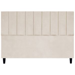 Cabeceira Decorativa Elen Para Cama King 195 Cm Suede Bege Suede