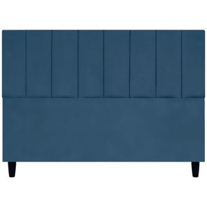 Cabeceira Decorativa Elen Para Cama Queen 160 Cm Suede Azul-marinho Suede