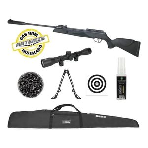 Carabina Pressão Black Hawk 6,0 Nitro Artemis Fxr Kit Pro